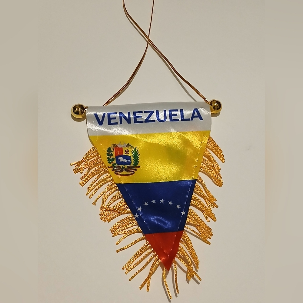 Venezuela MINI BANNER FLAG GREAT FOR CAR & WINDOW MIRROR Suction HANGING 2 SIDED